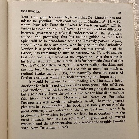 BIBLE THE NEW INTERNATIONAL VERSION INTERLINEAR GREEK-ENGLISH NEW TESTAMENT - Picture 6 of 11
